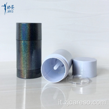 Contenitore in stick deodorante vuoto nero colorato lucido da 75 ml